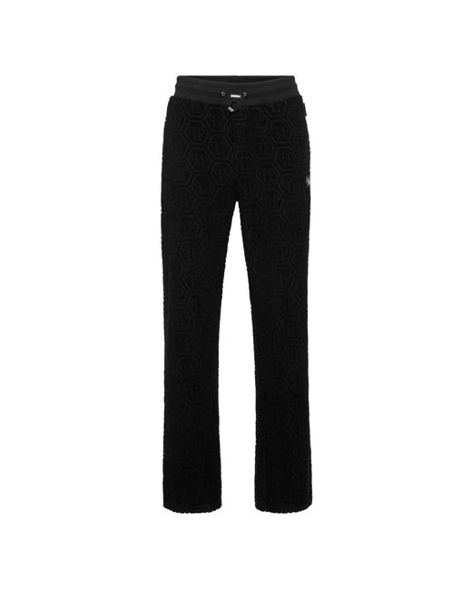 Philipp Plein Black Sweatpants for men