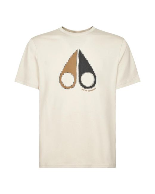 T-Shirts Moose Knuckles de hombre de color Natural