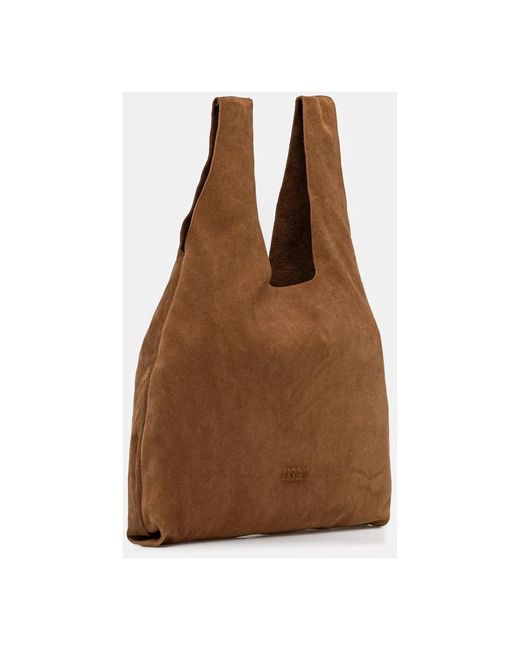 Tote Bags MSGM de color Brown
