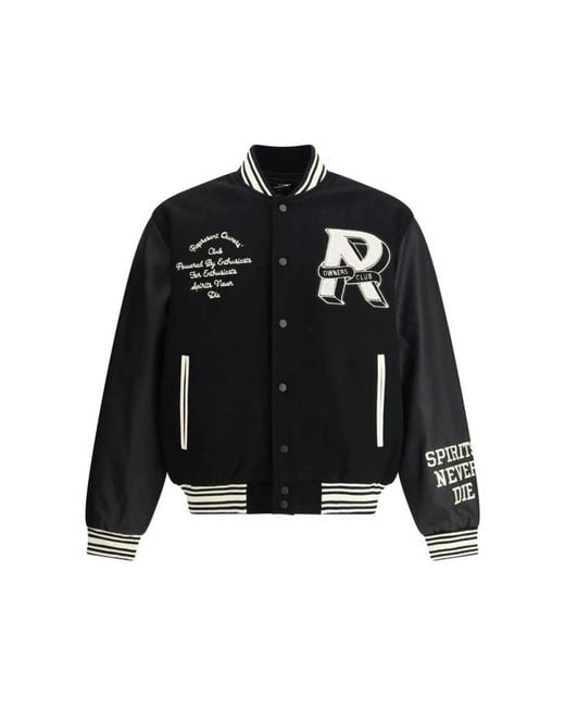 Represent Black Bomber Jackets for men