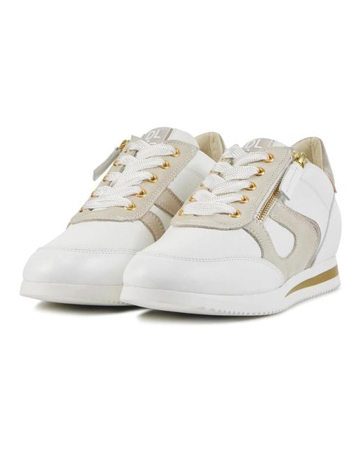 DL SPORT® White Weiße kombi sneakers