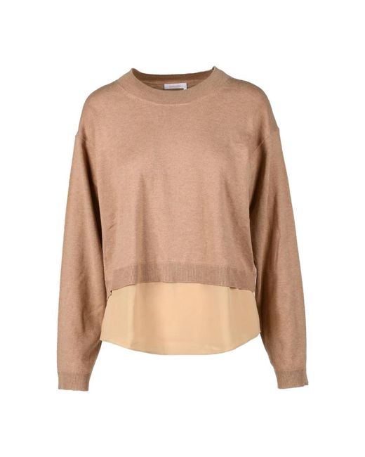 See By Chloé Brown Round-Neck Knitwear