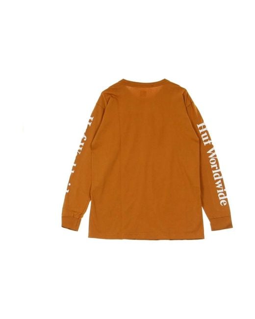 Huf Langarmplatten in Orange für Herren
