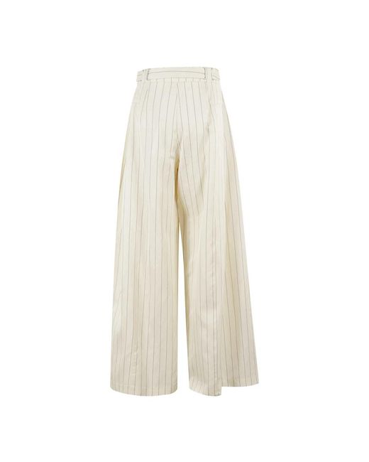 Trousers > wide trousers REMAIN Birger Christensen en coloris White