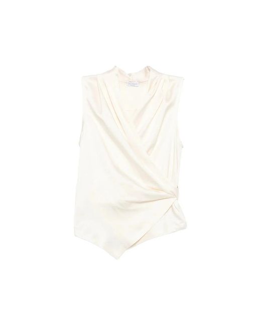 Brunello Cucinelli White Blouses