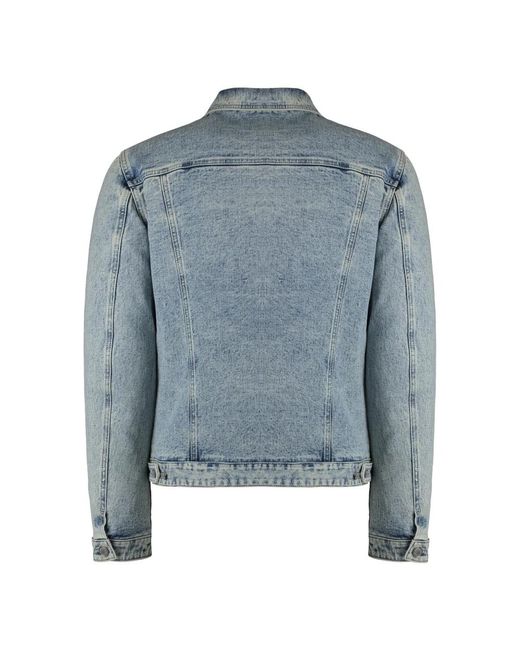 Moorer Jassen ,Blauw ,Denim Denim Gewatteerd Jack Met Ganzendons in het Blue voor heren