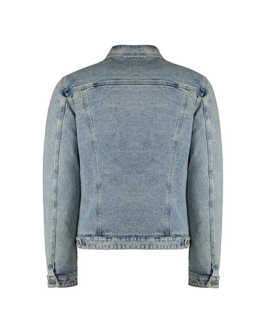 Moorer Jassen ,Blauw ,Denim Denim Gewatteerd Jack Met Ganzendons in het Blue voor heren