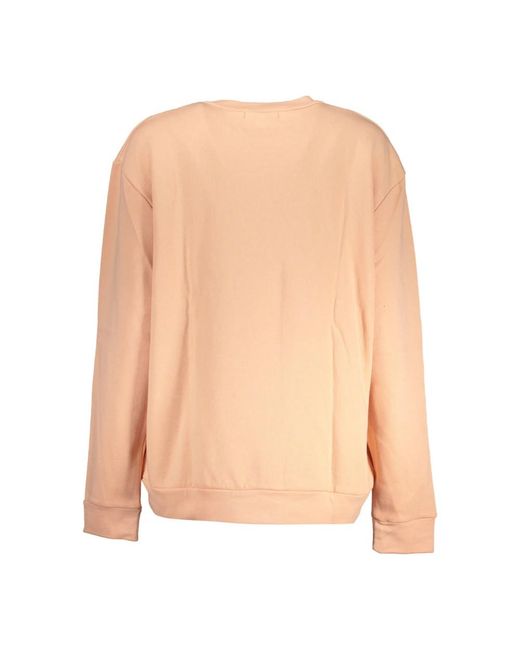 Roberto Cavalli Natural Elegant Long-Sleeved Fleece Sweatshirt