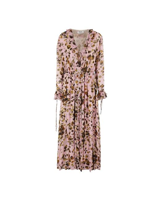MSGM Elegante Jurk in het Pink