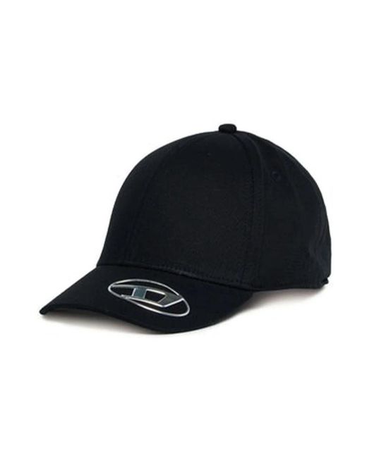 DIESEL Black Hats & Caps for men