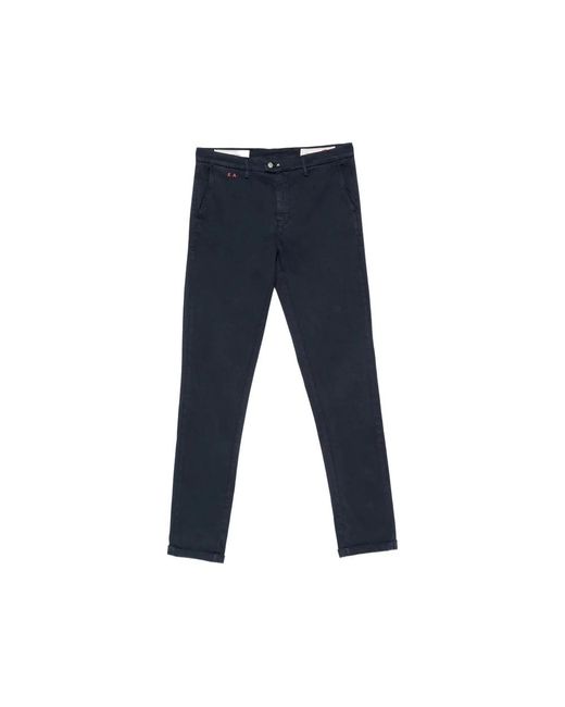Tramarossa Blue Slim-Fit Trousers for men