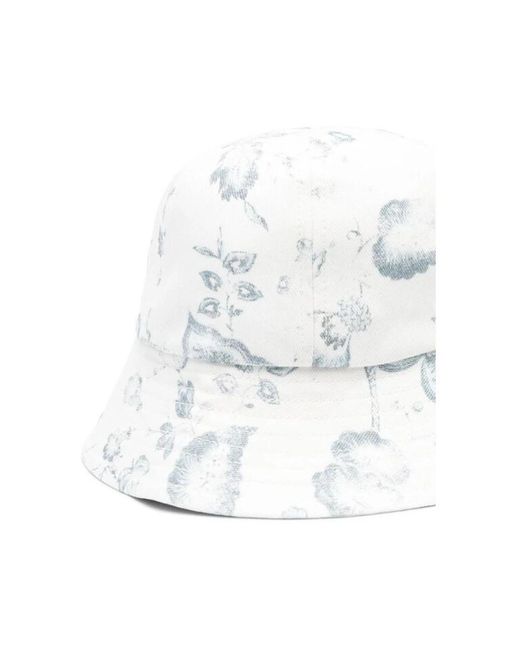 Erdem Blumenmuster eimerhut in White für Herren