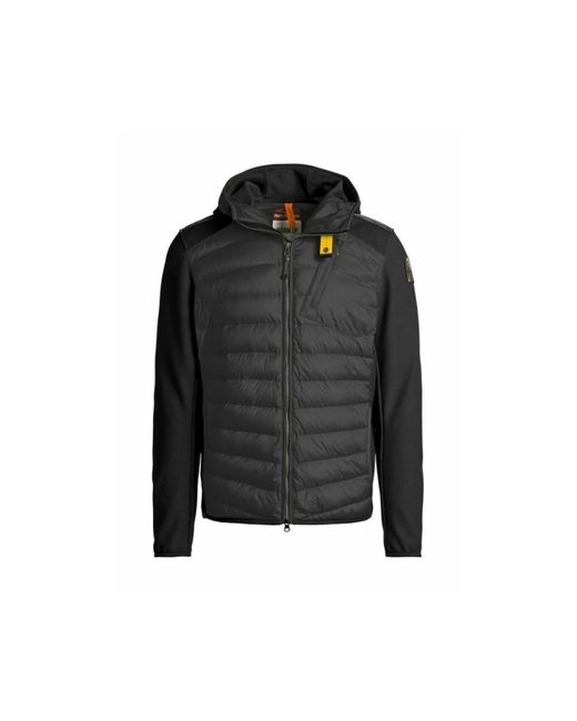 Parajumpers Jassen ,Zwart ,Leer Nolan Hybrid Jacket in het Black voor heren