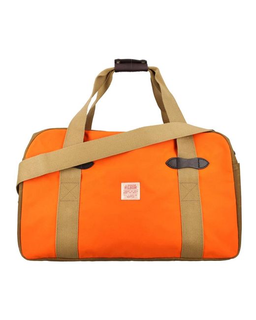 Filson Orange Weekend Bags for men