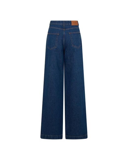 Moorer Blue Wide Jeans