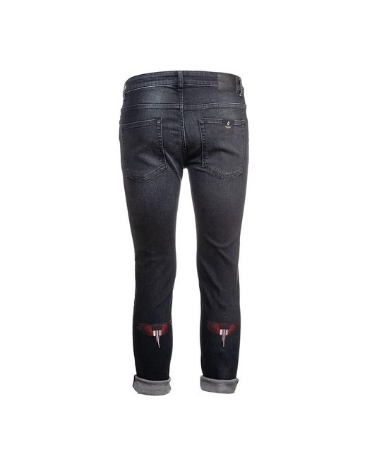 Jeans > slim-fit jeans Marcelo Burlon pour homme en coloris Blue