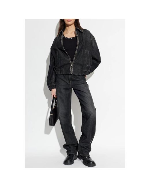 Versace Black Loose-Fit Jeans
