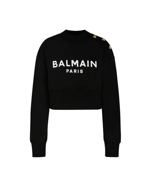 Balmain Black Sweatshirts