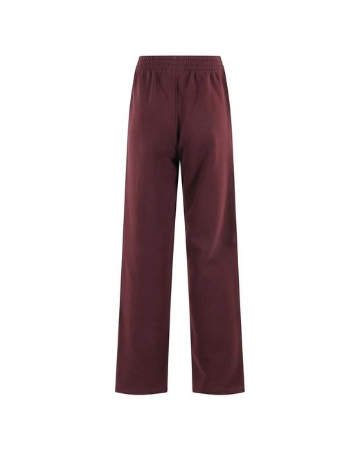 Mc2 Saint Barth Red Straight Trousers