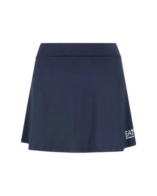 EA7 Rokken ,Blauw ,Polyester Short Skirt in het Blue