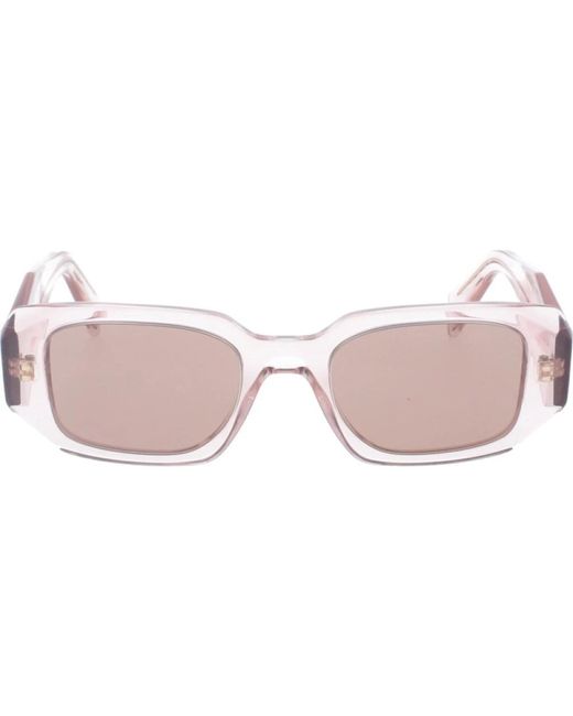 Prada Pink Stilvolle sonnenbrille mit einzigartigem design