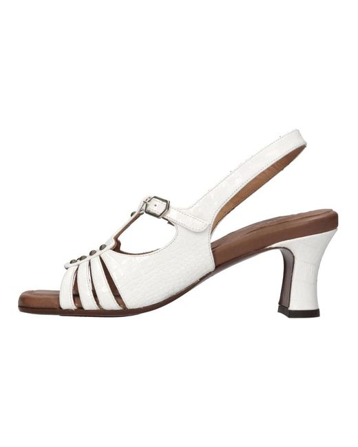 Chie Mihara White High Heel Sandals