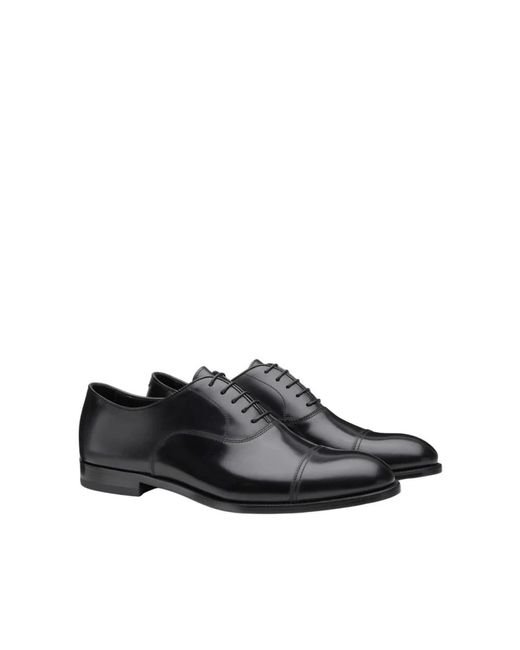 Doucal's Gebürstete Leder Derby Flache Schuhe in Black für Herren