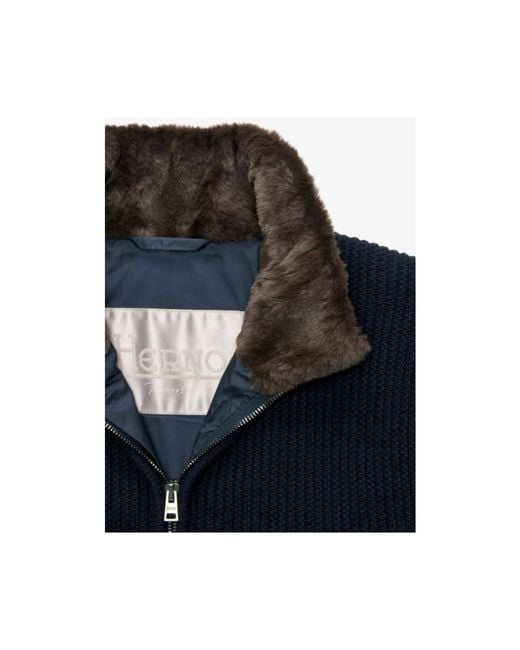 Cardigans Herno de hombre de color Blue