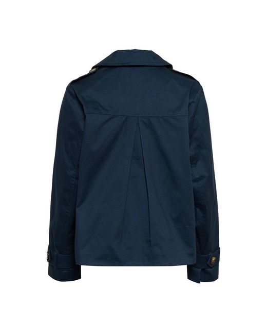 Kaffe Jassen ,Blauw ,Midnight Marine Jas in het Blue