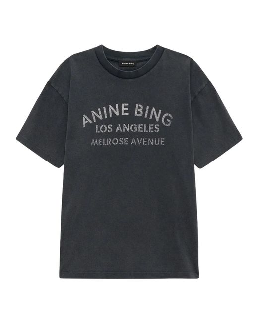 Anine Bing Black T-Shirts