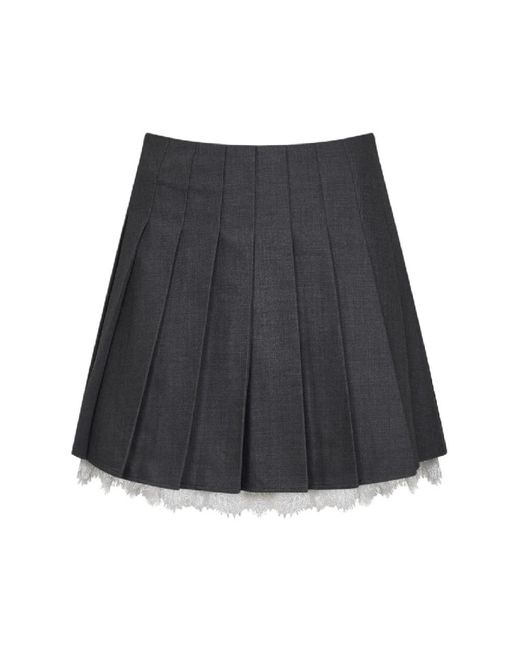 Self-Portrait Gray Short Skirts