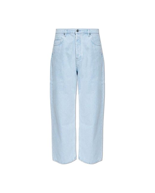 Maison Kitsuné Blue Straight Jeans for men