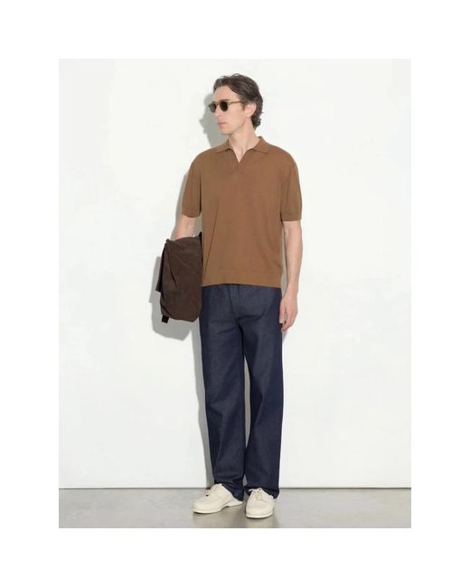 Paolo Pecora Brown Polo Shirts for men