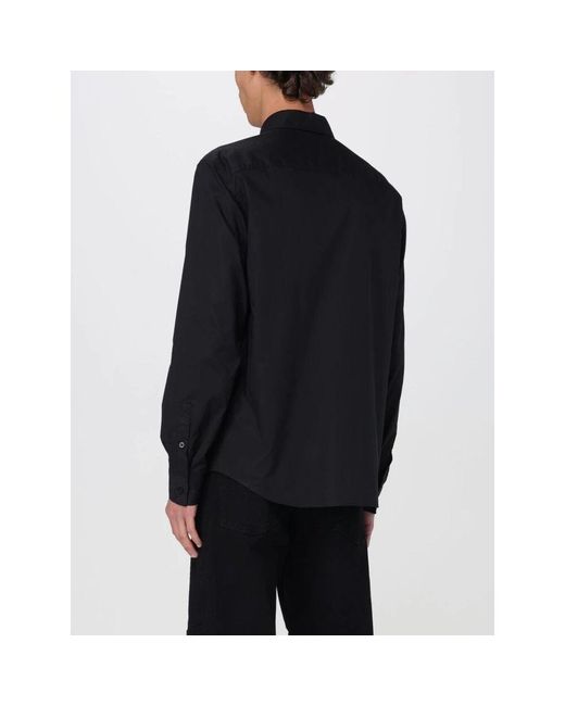 Versace Jeans Couture Stilvolles Schwarzes Button-Up Hemd in Black für Herren
