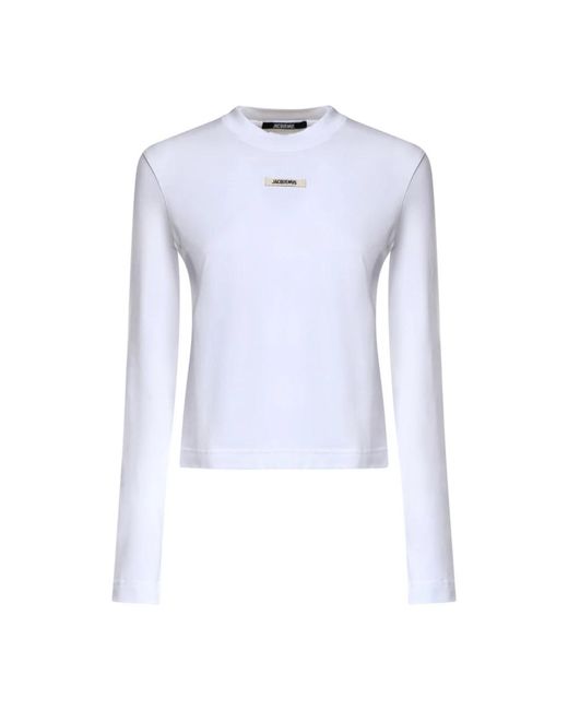 Jacquemus Blue Long Sleeve T-Shirts