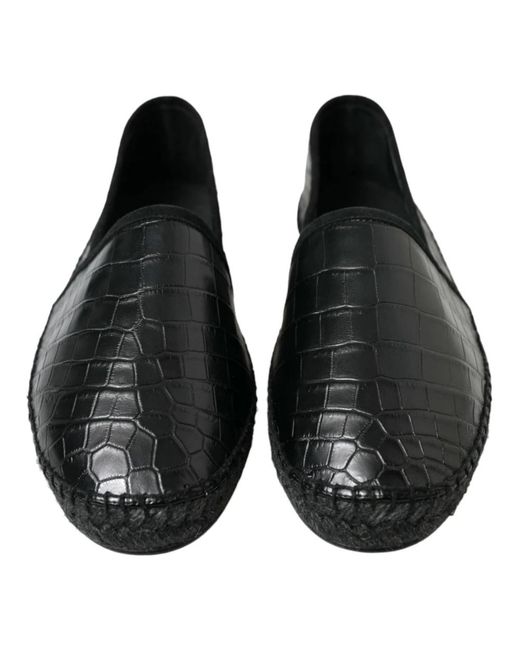 Dolce & Gabbana Black Espadrilles for men