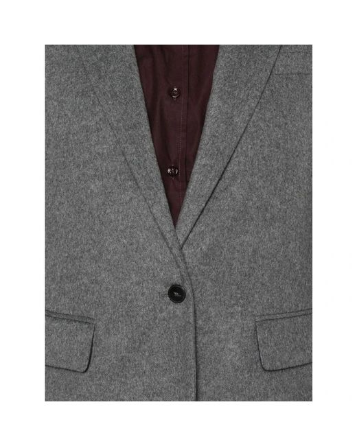 Forte_forte Jassen ,Grijs ,Wol My Jacket in het Gray
