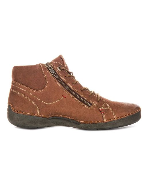 Josef Seibel Brown Lace-Up Boots