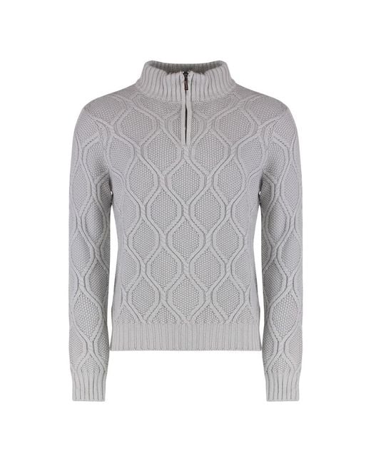 Moorer Gray Turtlenecks for men