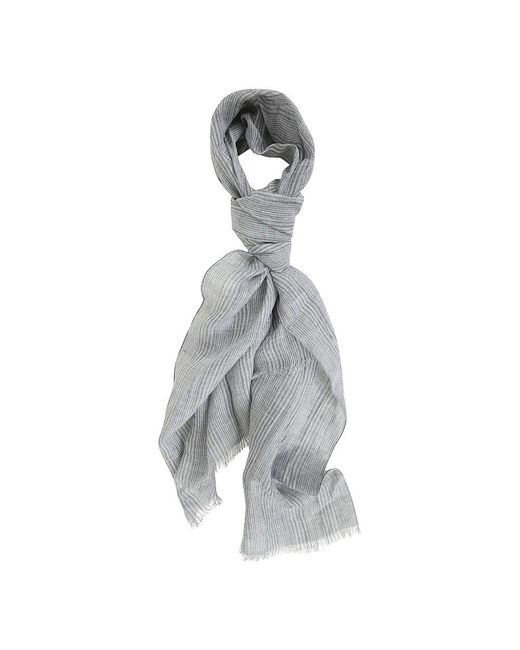 Brunello Cucinelli Gray Scarves