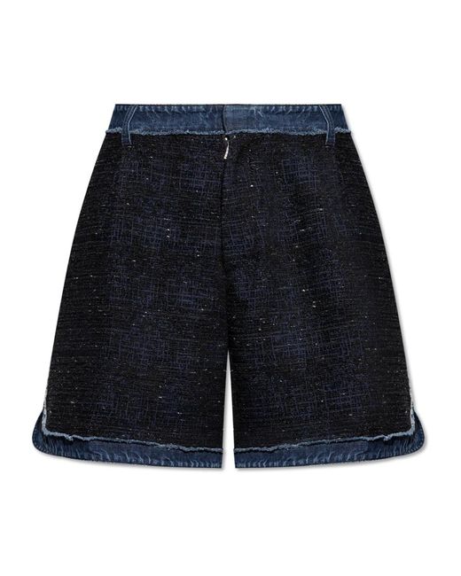 DSquared² Korte Broeken ,Blauw ,Wol Shorts Gemaakt Van Gecombineerde Stoffen in het Blue voor heren