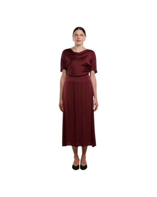 Stenstroms Kleedjes ,Rood ,Jessa Maxi Jurk in het Purple