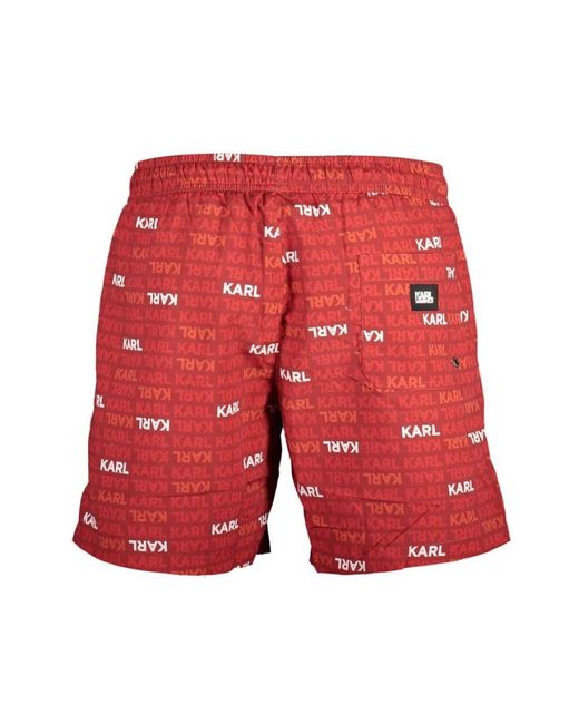 Karl Lagerfeld Red Beachwear for men