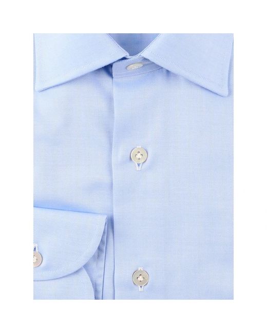 Borriello Blue Formal Shirts for men