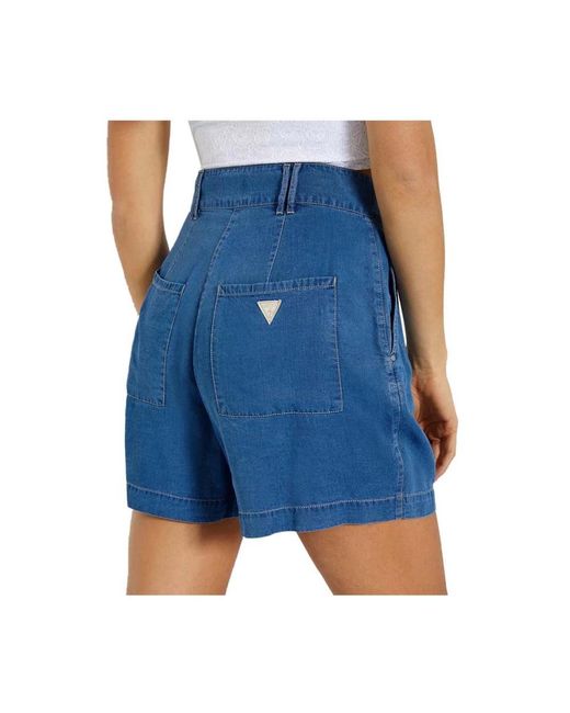 Shorts > short shorts Guess en coloris Blue