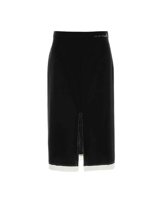 Marni Black Midi Skirts
