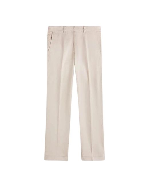 Fay Natural Cropped Trousers for men