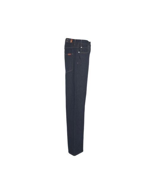 7 For All Mankind Blue Wide Jeans for men