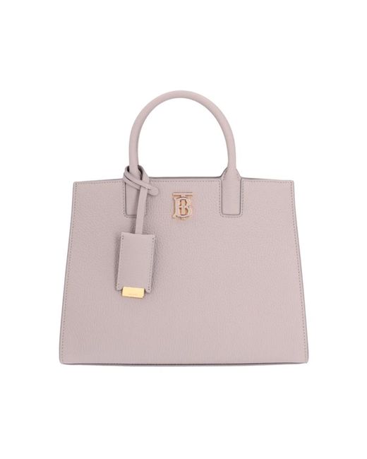 Burberry Frances Leren Tas in het Pink