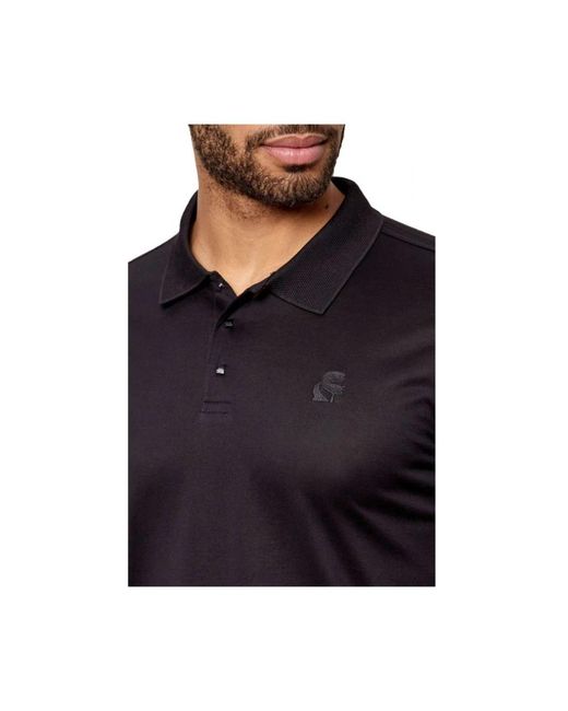 Karl Lagerfeld Black Polo Shirts for men